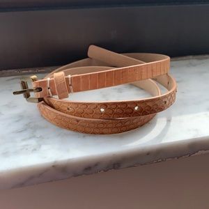 J. Crew Beige thin belt.